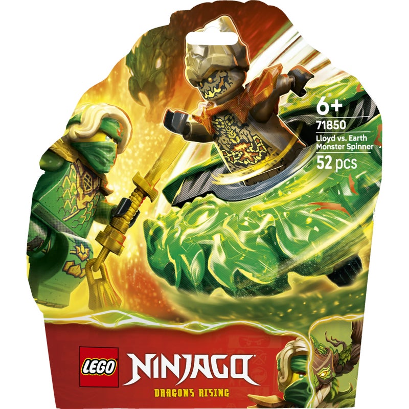 LEGO NINJAGO Lloyd vs. Earth Monster Spinner 71850 Building Toy Set (52 Pieces) - Image 2